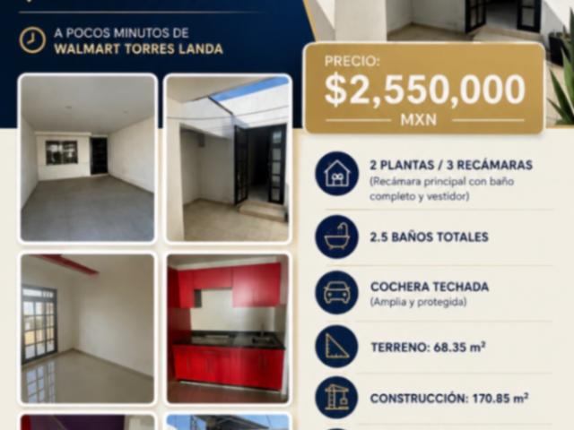 CASA EN VENTA EN PRIVADA MOJARÁS | COL. SAN ALFONSO | 2 PLANTAS | 3 RECÁMARAS | 2.5 BAÑOS | RECÁMARA