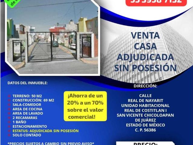 Casa en venta en Real de Costitlán II, Chicoloapan, México