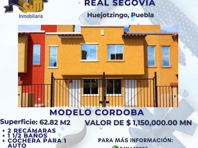 Casa en venta en Real Segovia, Huejotzingo, Puebla