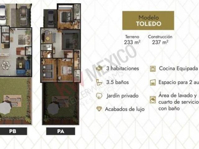 Casa en venta en residencial lomas Virreyes en Calimaya, Edo. de México