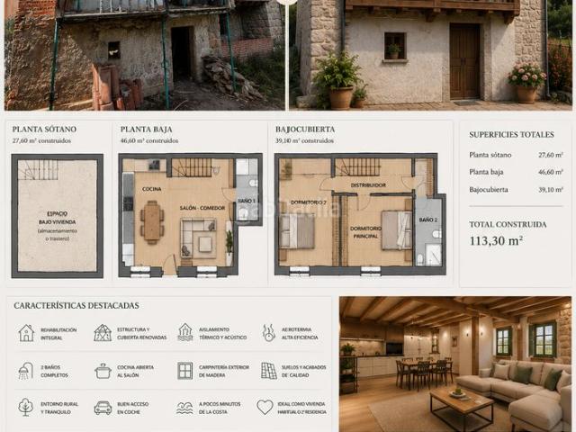 Casa en venta en Ribadedeva. ENCANTO ASTURIANO EN PLENA NATURALEZA VILDE, RIBADEDEVA. Casas.
