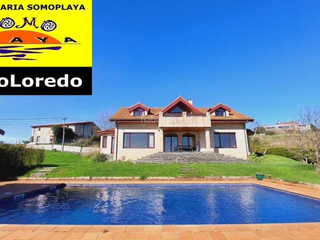 Casa en venta en Ribamontán al Mar, Langre. SUESA. Chalet con piscina. Casas Ribamontán al.