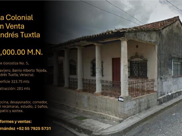 Casa en venta en San Andres Tuxtla Centro, San Andrés Tuxtla, Veracruz de Ignacio de la Llave