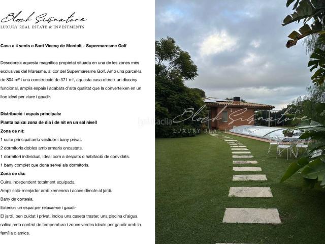 Casa en venta en Sant Vicenç de Montalt, Santa Maria Balís Can Riera Can Jordi. Casa a 4 vientos en Sant Vicenç de Montalt Supermaresme Golf. Casas Sant Vicenç de.
