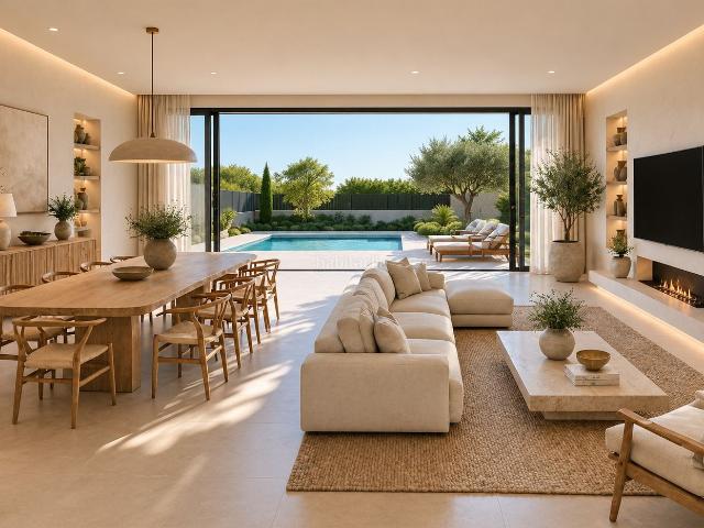Chalet en venta en Sitges, Can Girona Terramar Vinyet Costa Dorada. EXCLUSIVA PROMOCION EN SITGES PISCINA PRIVADA Y VISTAS AL MAR JUNTO AL GOLF TERRAMAR. Chalets.