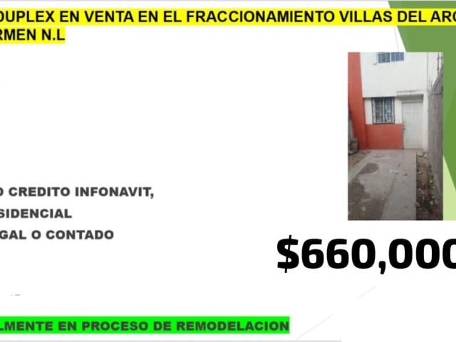 Casa en venta en Villas del Arco, El Carmen, Nuevo León, con cochera y cerca de servicios