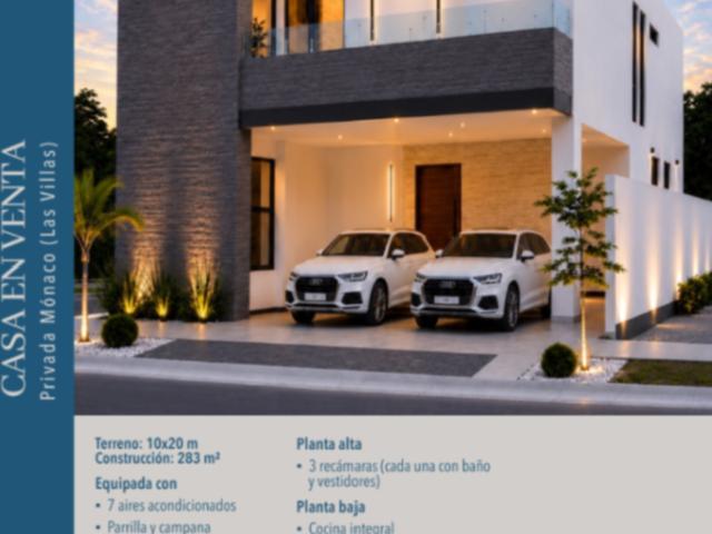 CASA EN VENTA PRIVADA VILLA MÓNACO