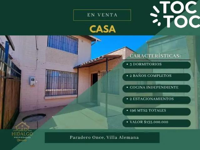 Casa en Villa Alemana
