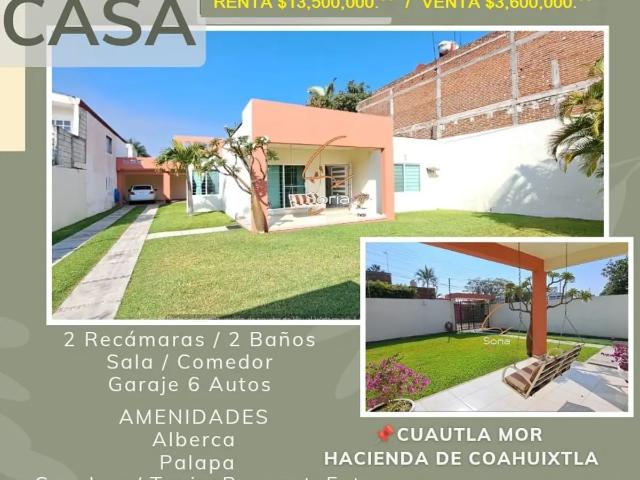 CASA EN VILLA DE AYALA MORELOS RENTA O VENTA FRACCIONAMIENTO COAHUIXTLA