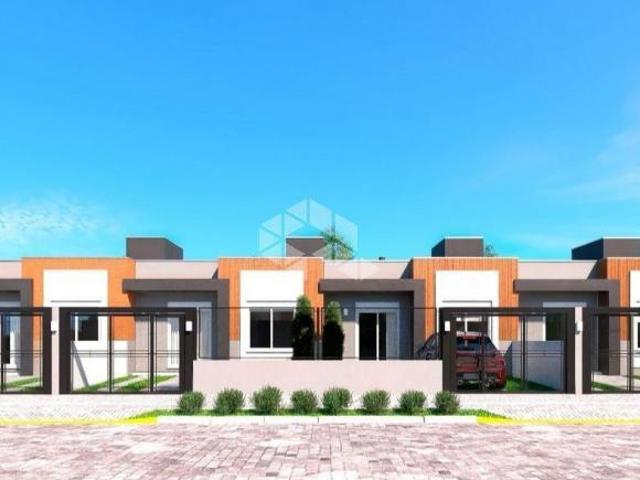 Casa geminada com 59,32m2 com churrasqueira no Bairro Belvedere