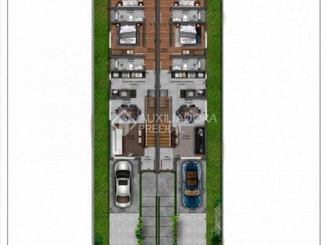 CASA GEMINADA DE DOIS DORMITÓRIOS, EM FASE DE CONSTRUÇÃO, NO BAIRRO PALACE HOTEL EM CANELA