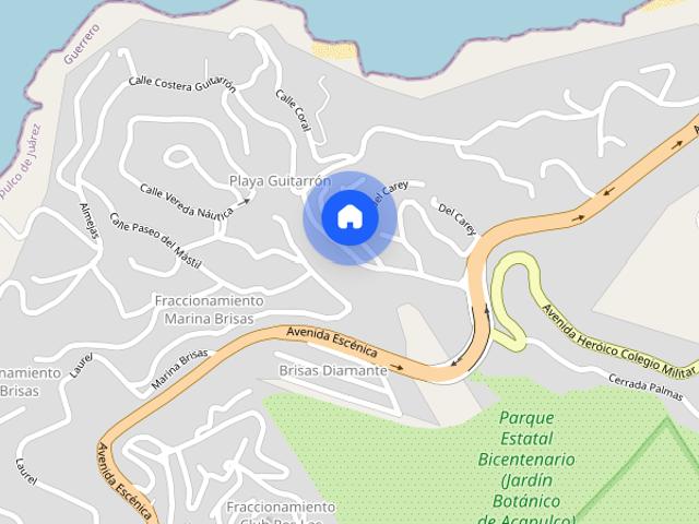 CASA GRANDE CON VISTA AL MAR, BRISAS GUITARRON 5 RECAMARAS, 20 PERSONAS