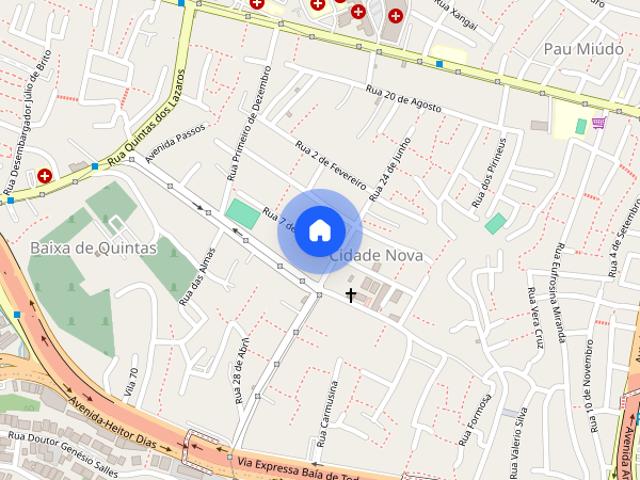 Casa para Aluguel Cidade Nova, 2 Quartos, 40 m² Salvador