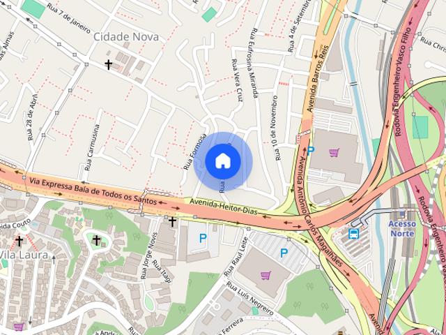 Casa para Aluguel Cidade Nova, 3 Quartos, 90 m² Salvador