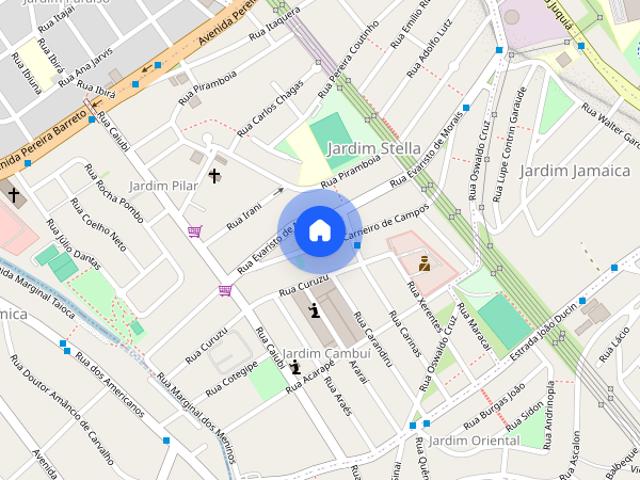 Casa para Aluguel Parque Bandeirante, 1 Quarto, 40 m² Santo André