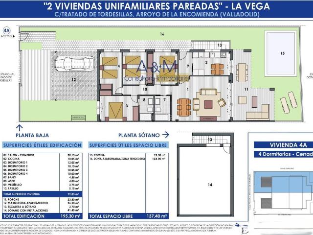 Casa pareada en venta en Arroyo de la Encomienda, La Vega. PAREADO EN LA VEGA ARROYO. Casas pareadas Arroyo de la.