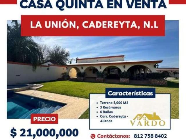 Casa quinta en venta cadereyta n L