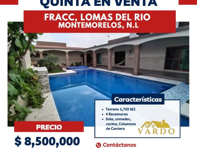 Casa Quinta en Venta Fracc. Lomas del Rio