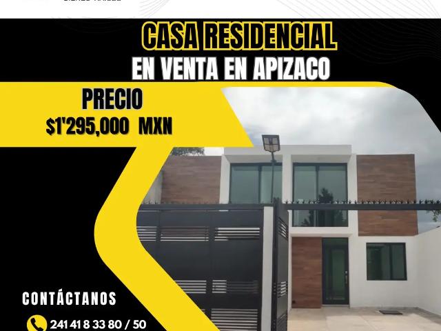 Casa residencial en venta en Apizaco cienega