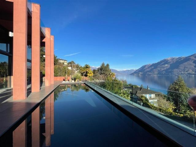 Casa Rossa ein modernes Meisterwerk oberhalb des Lago Maggiore