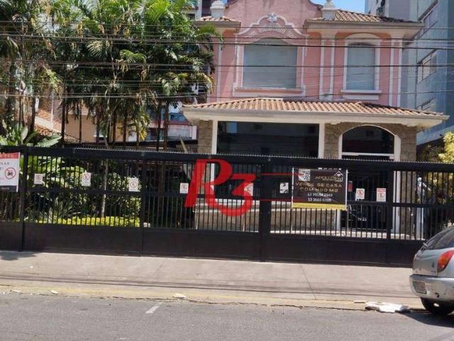 Casa / Sobrado Comercial para Locação em Santos/SP Pompéia 3 Quartos