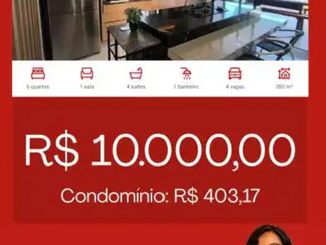 Casa / Sobrado em Condomínio para Locação em Barra dos Coqueiros/SE Alphaville Sergipe 5 Quartos