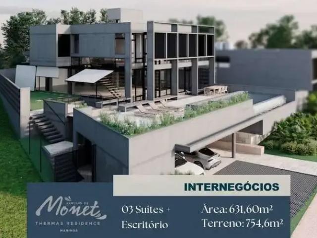 Casa / Sobrado em Condomínio para Venda em Maringá/PR Jardins de Monet Residence 3 Quartos