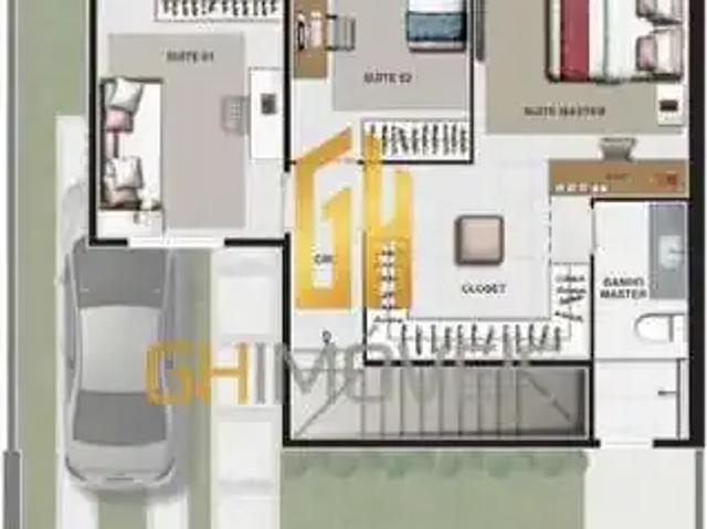 Casa / Sobrado em Condomínio para Venda em Aparecida de Goiânia/GO Conjunto Residencial Storil 4 Quartos