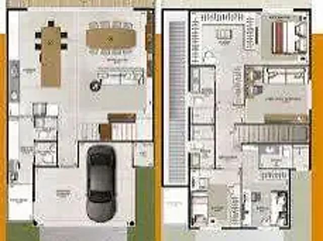 Casa / Sobrado em Condomínio para Venda em Aparecida de Goiânia/GO Residencial Jardins Lyon 4 Quartos