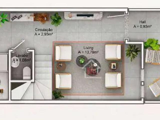 Casa / Sobrado em Condomínio para Venda em Blumenau/SC Centro 2 Quartos