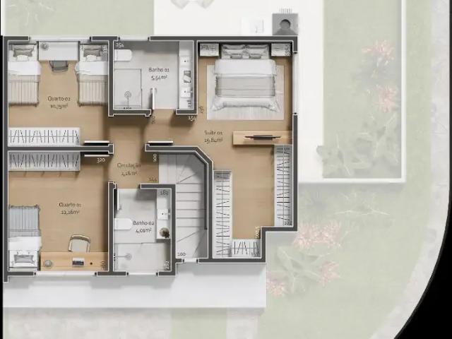 Casa / Sobrado em Condomínio para Venda em Curitiba/PR Campo Comprido 3 Quartos