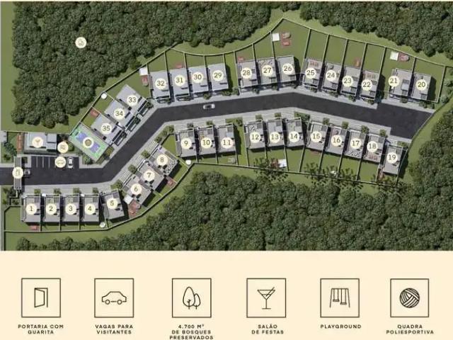 Casa / Sobrado em Condomínio para Venda em Curitiba/PR Campo Comprido 3 Quartos