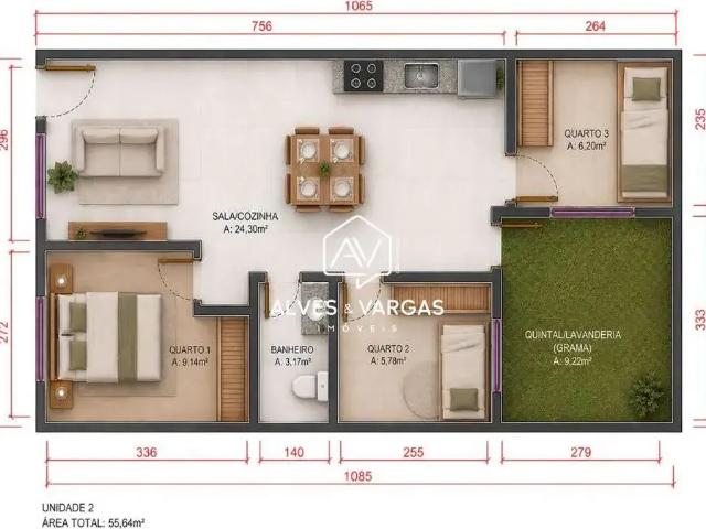 Casa / Sobrado em Condomínio para Venda em Curitiba/PR Boqueirão 3 Quartos