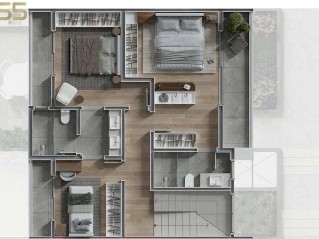 Casa / Sobrado em Condomínio para Venda em Curitiba/PR Mercês 3 Quartos