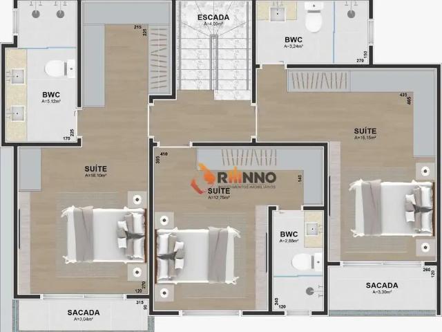 Casa / Sobrado em Condomínio para Venda em Curitiba/PR Seminário 3 Quartos