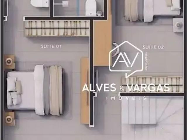 Casa / Sobrado em Condomínio para Venda em Curitiba/PR Uberaba 3 Quartos