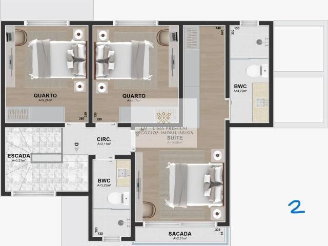 Casa / Sobrado em Condomínio para Venda em Curitiba/PR Uberaba 3 Quartos