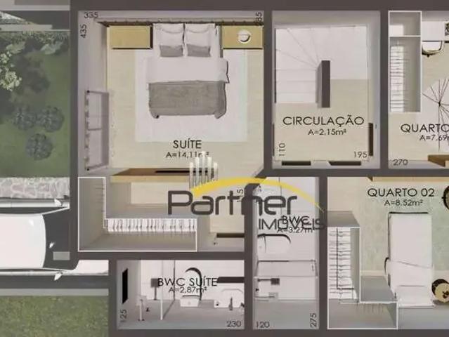 Casa / Sobrado em Condomínio para Venda em Curitiba/PR Xaxim 3 Quartos