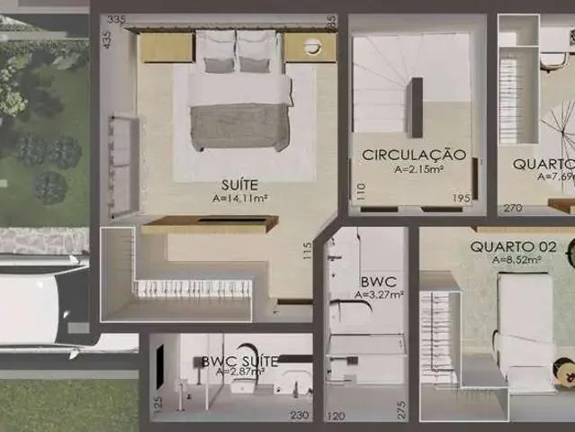 Casa / Sobrado em Condomínio para Venda em Curitiba/PR Xaxim 3 Quartos