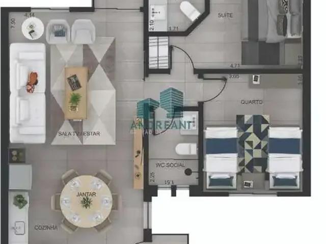 Casa / Sobrado em Condomínio para Venda em Caconde/SP Centro 2 Quartos