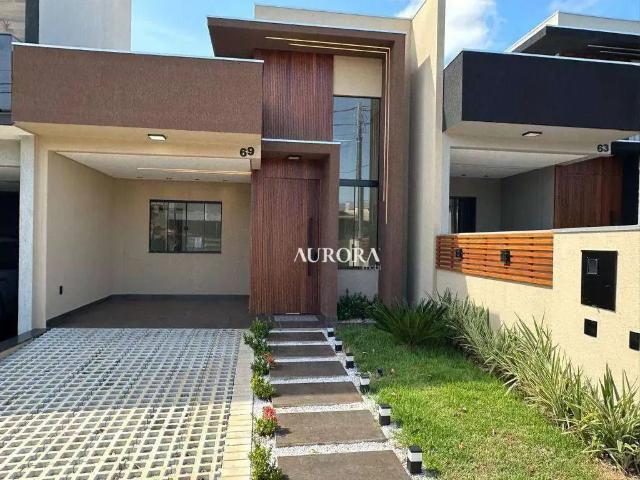 Casa / Sobrado em Condomínio para Venda em Cambé/PR Chácaras Cambé Londrina 3 Quartos