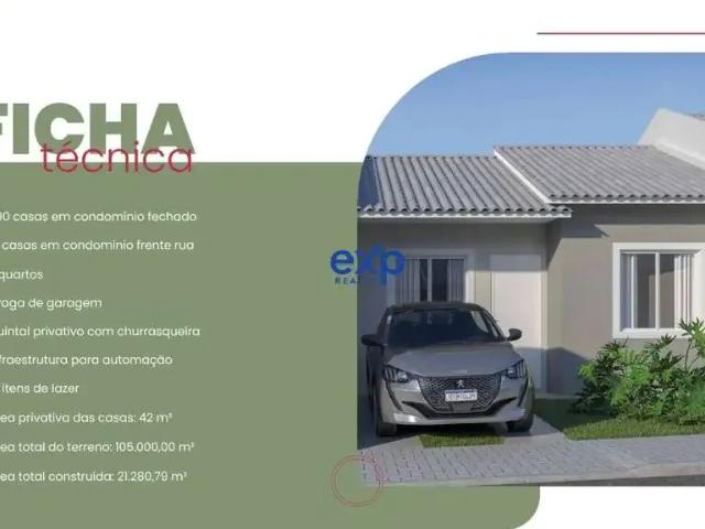 Casa / Sobrado em Condomínio para Venda em Fazenda Rio Grande/PR Estados 2 Quartos