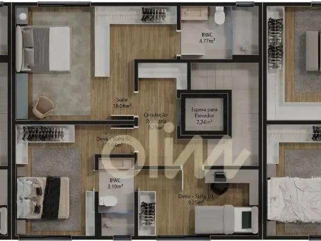 Casa / Sobrado em Condomínio para Venda em Florianópolis/SC Córrego Grande 3 Quartos