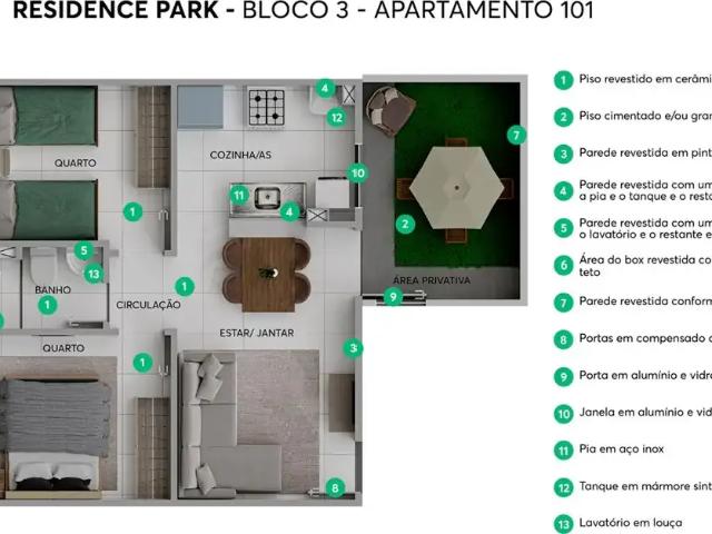 Casa / Sobrado em Condomínio para Venda em Jaboatão dos Guararapes/PE Barra de Jangada 2 Quartos