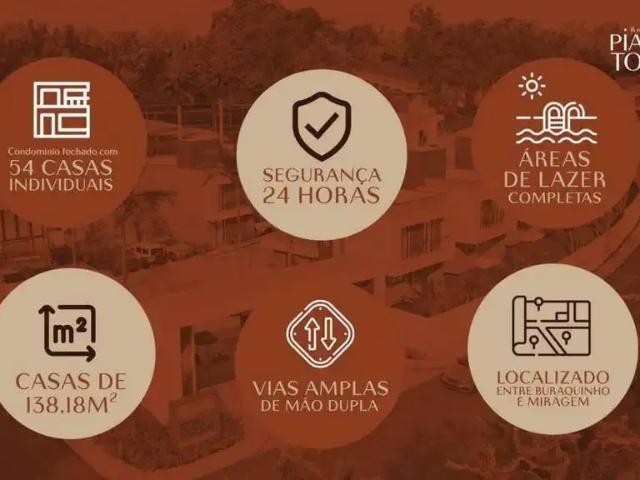 Casa / Sobrado em Condomínio para Venda em Lauro de Freitas/BA Miragem 4 Quartos