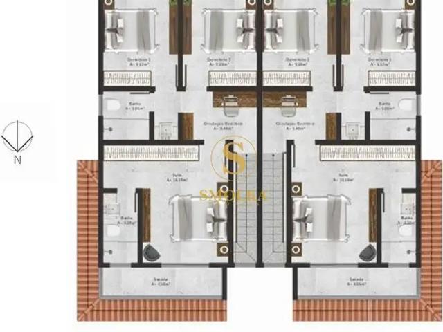 Casa / Sobrado em Condomínio para Venda em Palhoça/SC Centro 3 Quartos