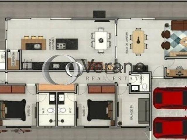 Casa / Sobrado em Condomínio para Venda em Paulínia/SP Jardim America 3 Quartos