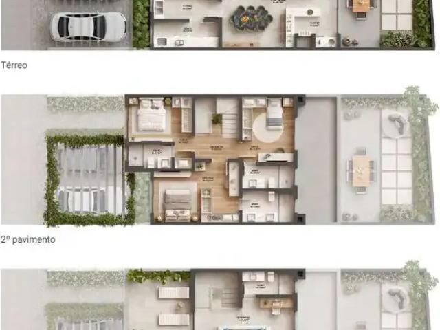 Casa / Sobrado em Condomínio para Venda em Porto Alegre/RS Vila Conceição 3 Quartos