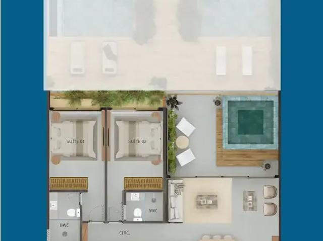Casa / Sobrado em Condomínio para Venda em Sirinhaém/PE Praia de Guadalupe 5 Quartos