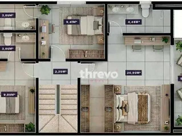 Casa / Sobrado em Condomínio para Venda em Teresina/PI Gurupi 4 Quartos